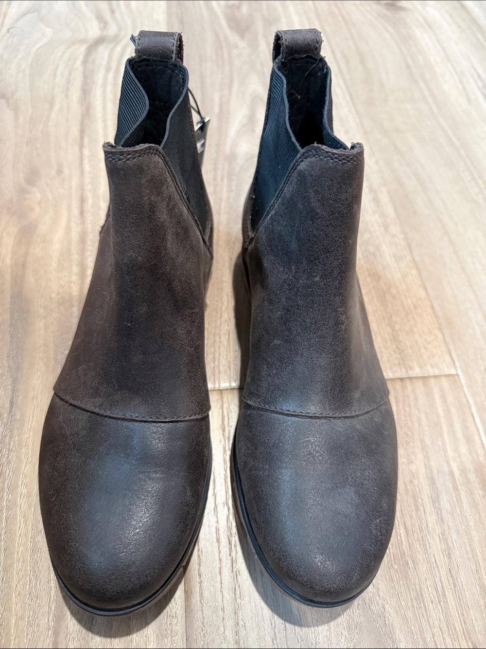 Sorel Brown Suede Chelsea Ankle Boots